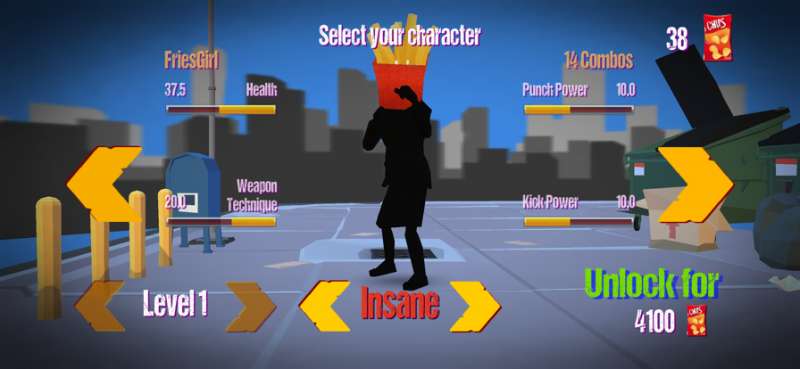 Stickman Street: Food Fighterios版1
