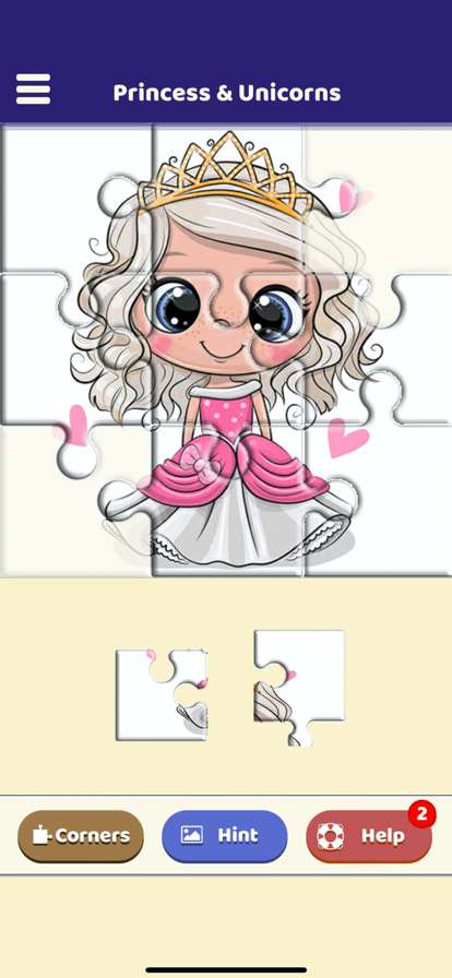 Princess & Unicorns Puzzleios版0
